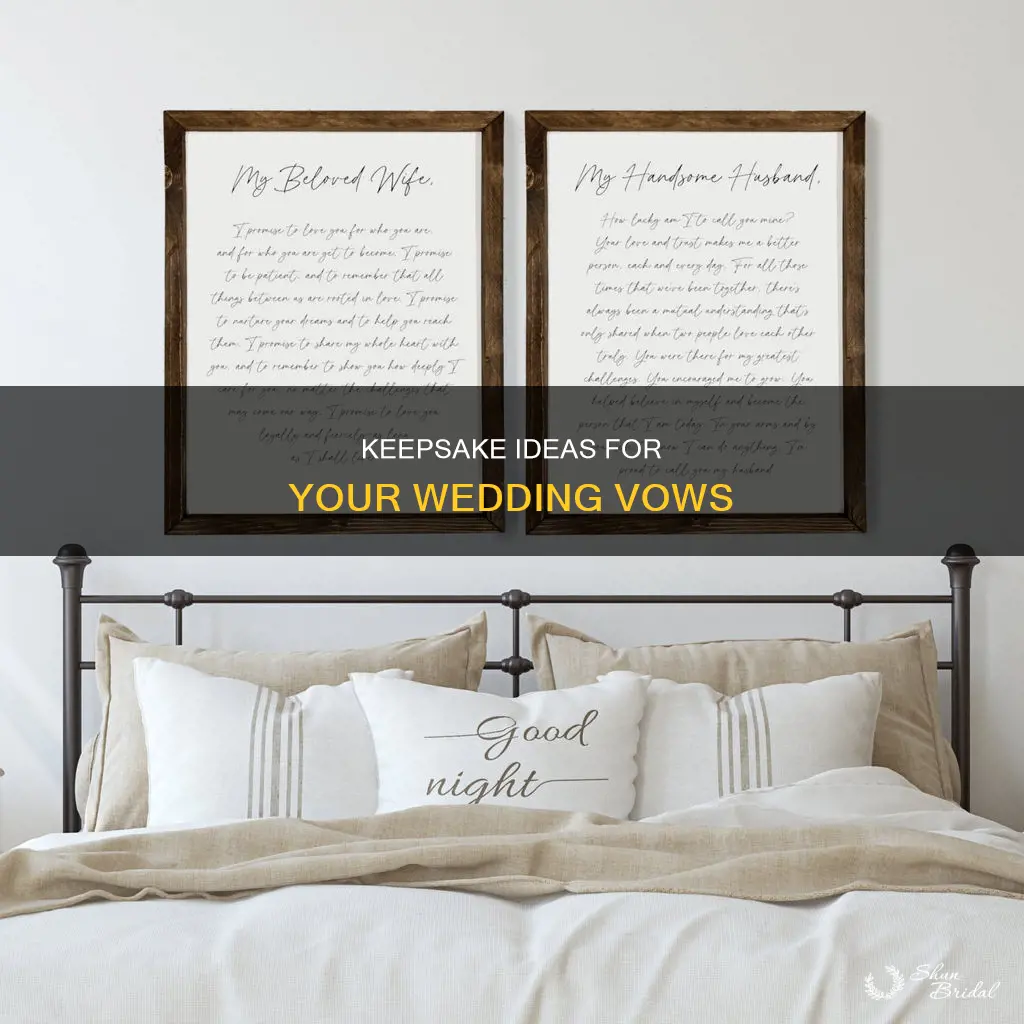 where do I keep my wedding vows