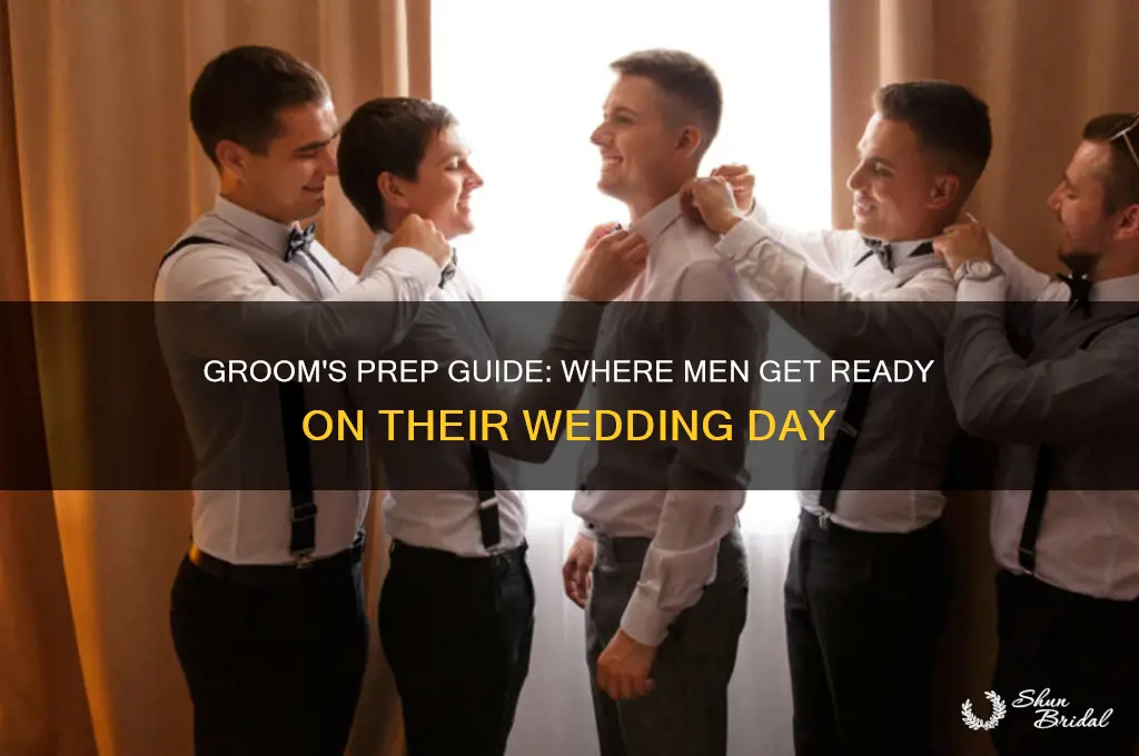 where do men get ready wedding day