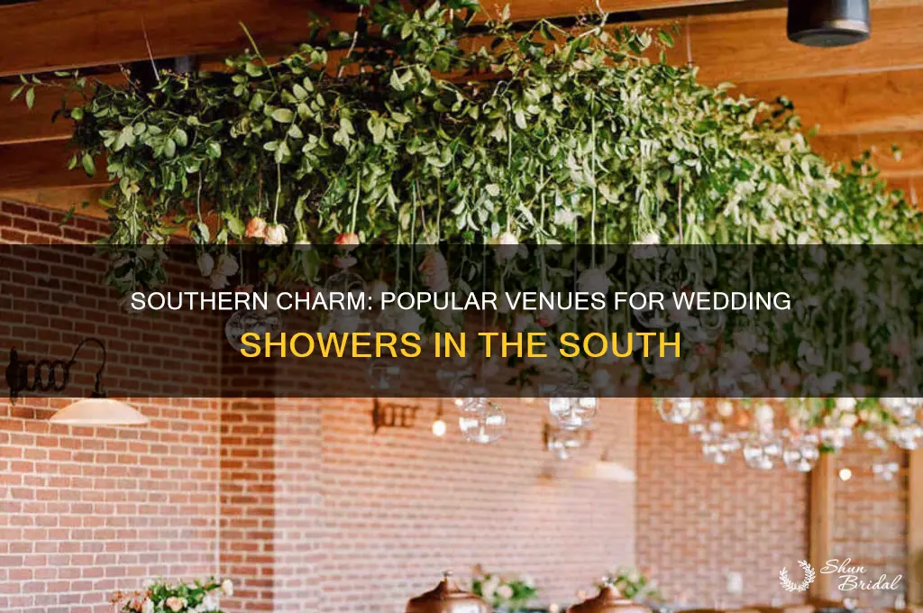where do most people in the south host wedding showers