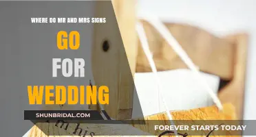Perfect Placement: Where to Display Mr & Mrs Signs at Your Wedding