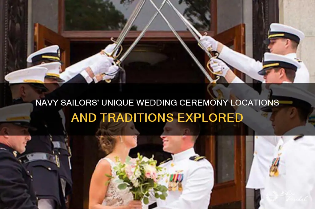 where do navy sailors wedding ceremony