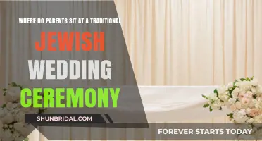 Traditional Jewish Wedding Ceremony: Where Parents Sit During the Rituals
