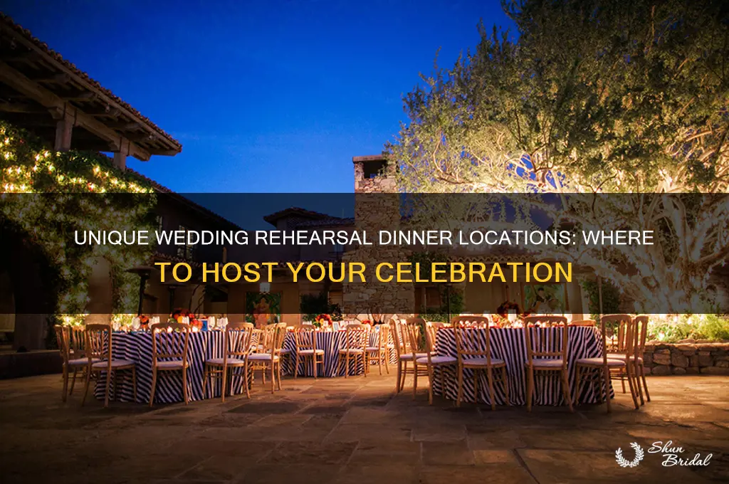 where do people have their wedding rehearsal dinner