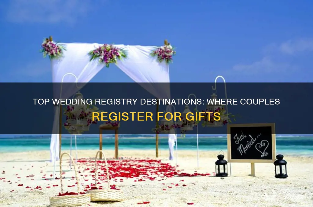 where do people register for weddings