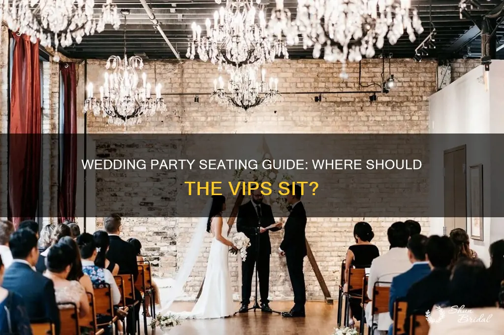 where do the 1 of the wedding party sit