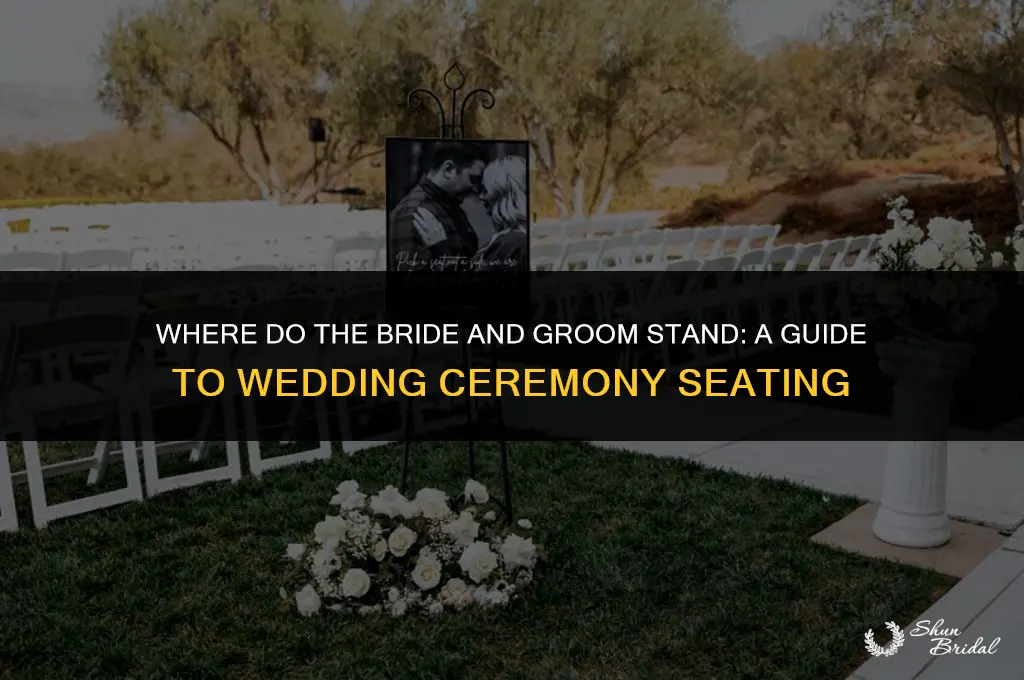 where do the bride and groom stand