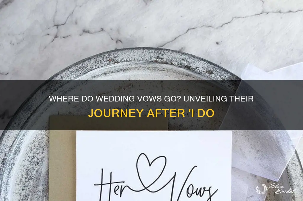 where do the wedding vows go