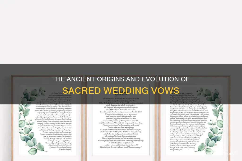 where do vows come from