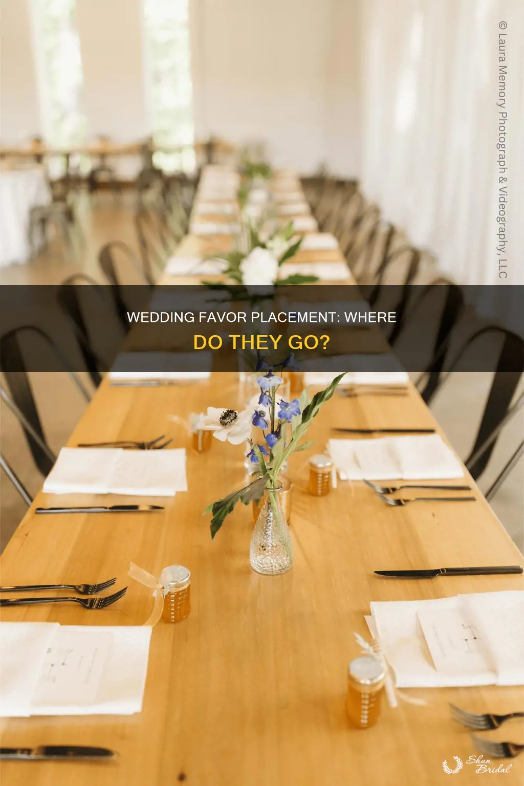 where do we put wedding favors