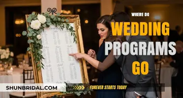 Where to Place Wedding Programs: A Guide for Your Big Day