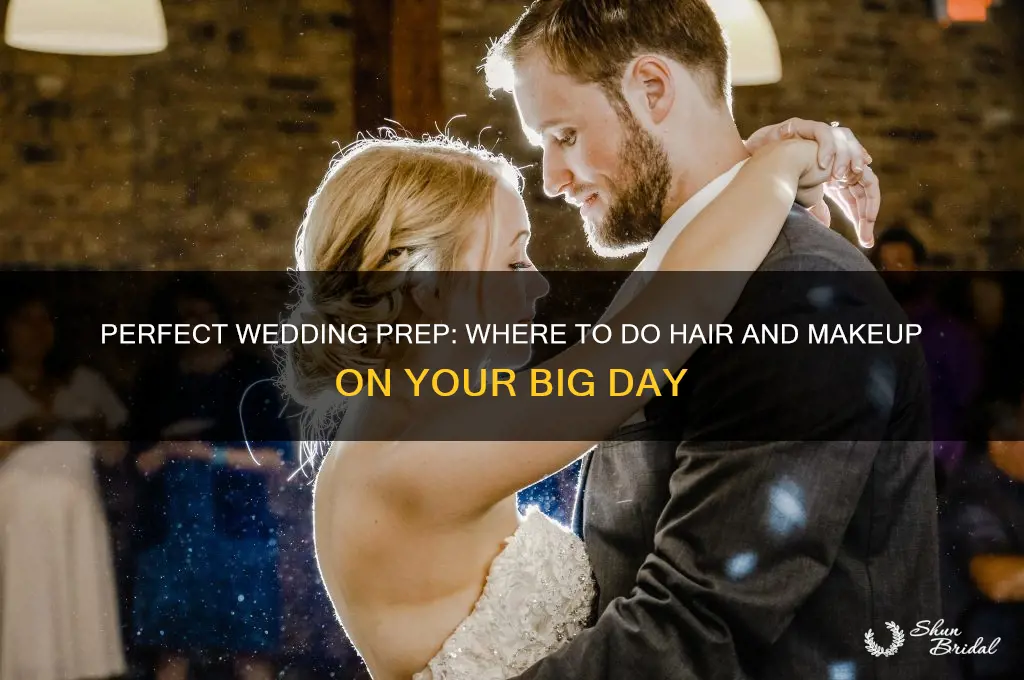 where do you do hair and makeup on wedding day
