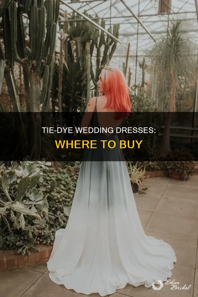 where do you get tie dyed wedding dresses from