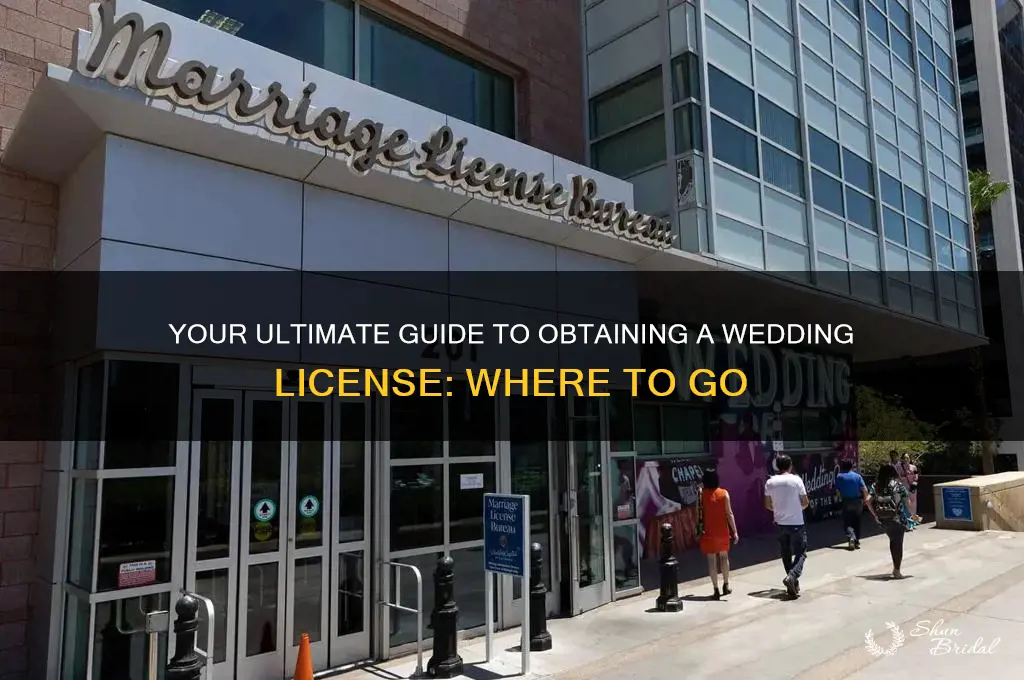 where do you go to get a wedding license