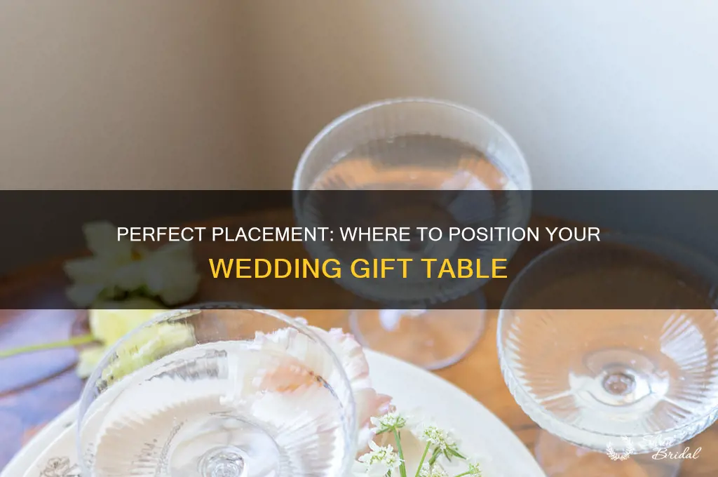 where do you place the gift table at the wedding