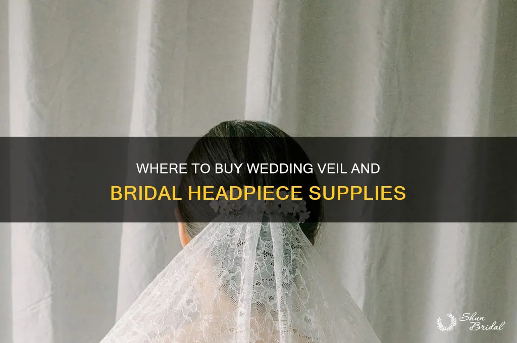 where do you purchase wedding veil and bridal headpiece supplies