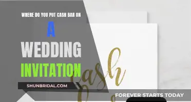 Wedding Invitation Etiquette: Cash Bar Location