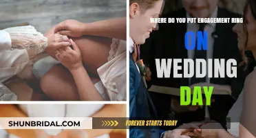 Engagement Ring: Wedding Day Placement
