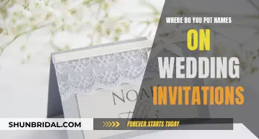 Etiquette Guide: Names Placement on Wedding Invitations