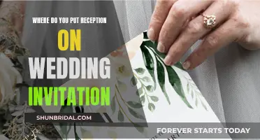 Wedding Invitation Etiquette: Reception Location Mention