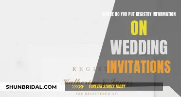 Wedding Invites: Registry Details Placement