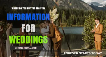 Registry Information: Wedding Guests' Go-To Guide