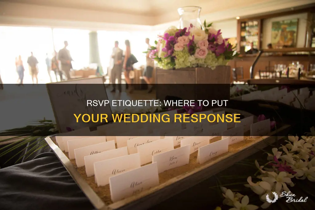 where do you put the rsvp for wedding