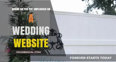 Your Wedding Website: Where to Plug an Unplugged Ceremony