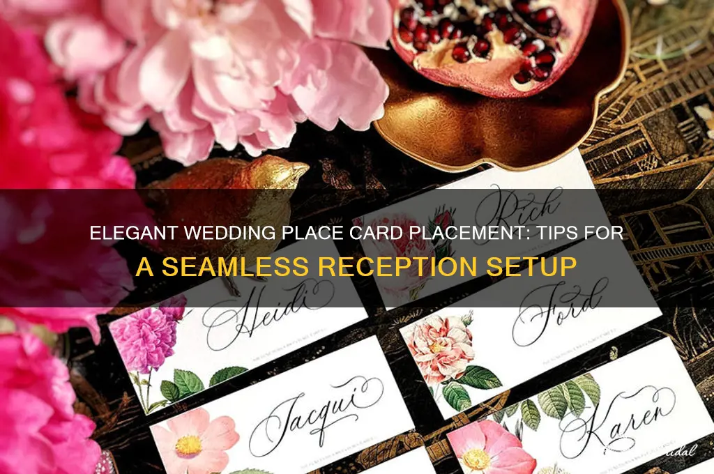 where do you put wedding place cards