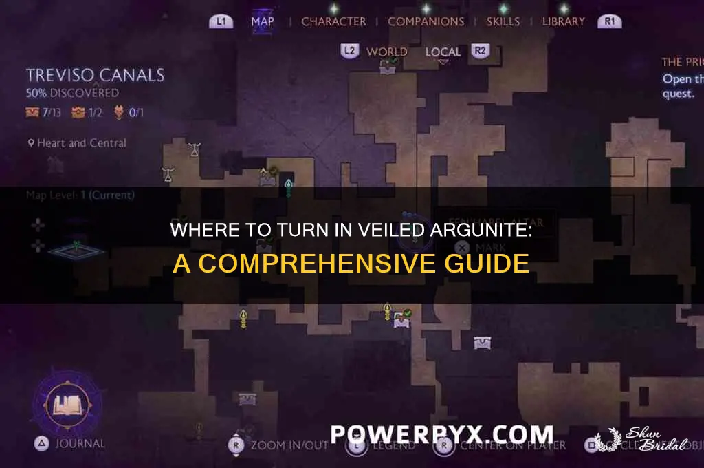 where do you turn in veiled argunite