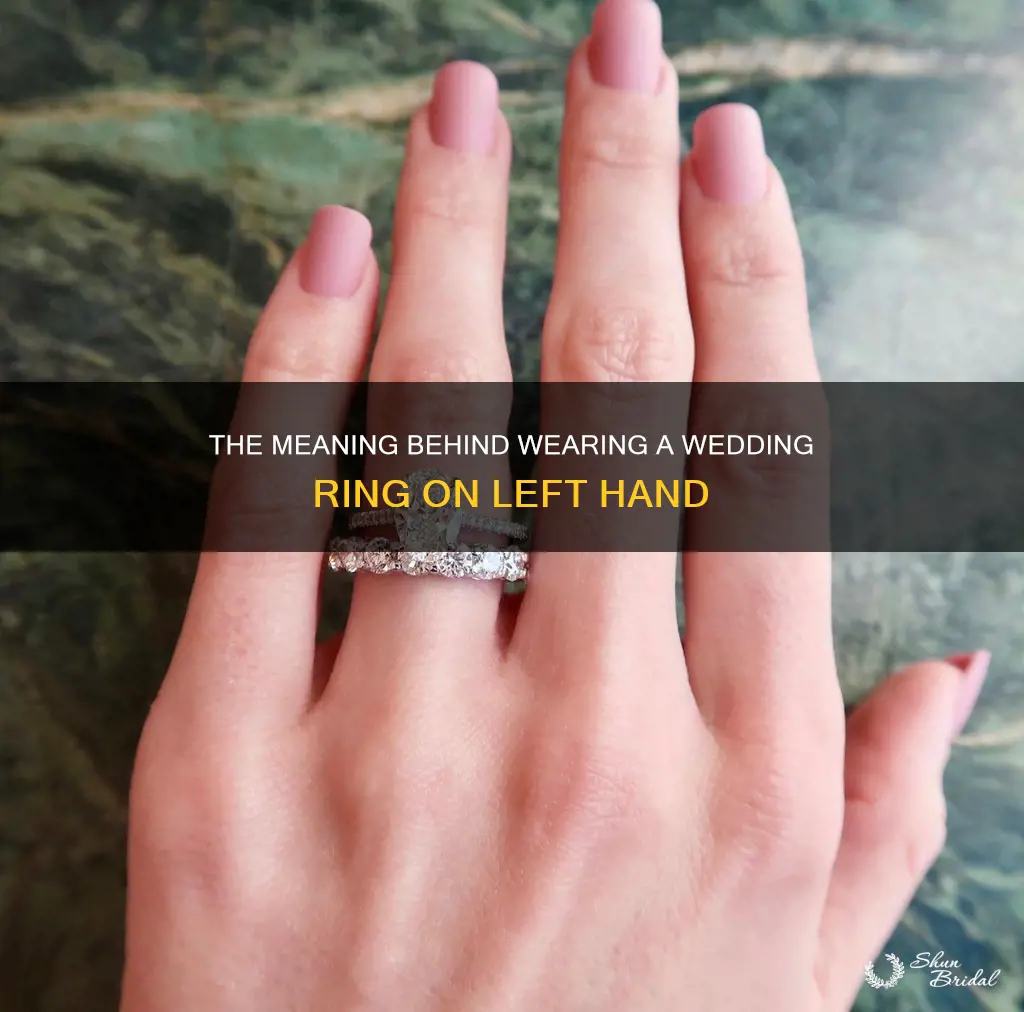 where does a wedding ring go on a woman