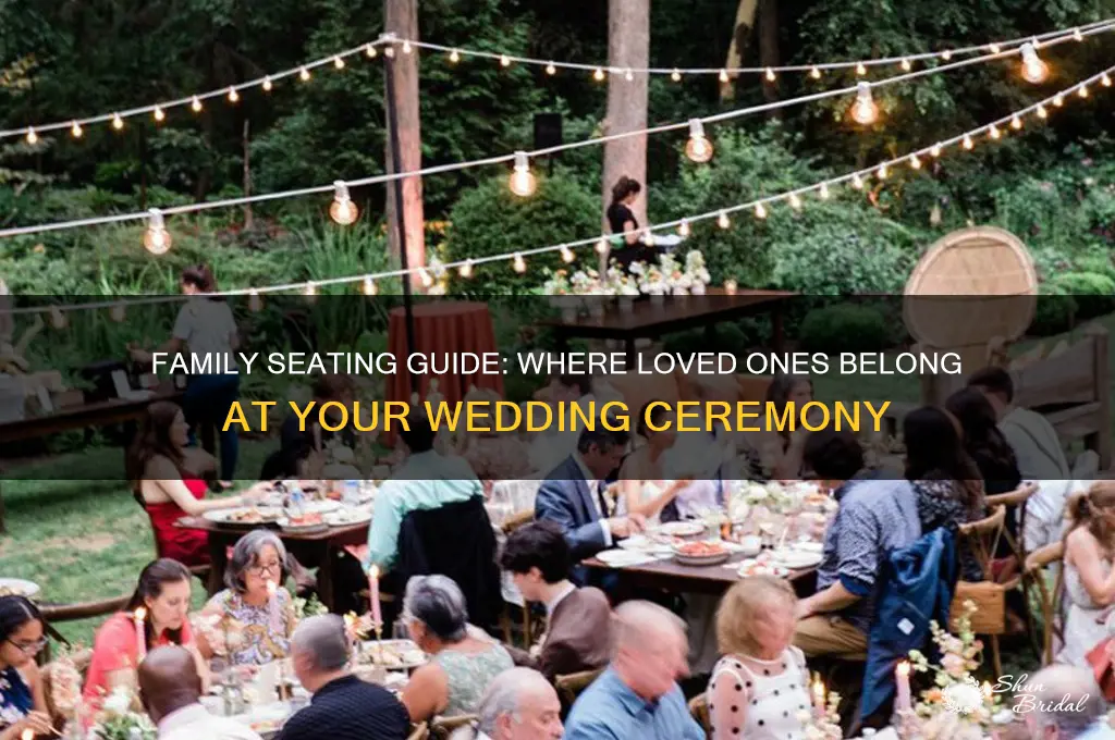 where does family sit at a wedding ceremony
