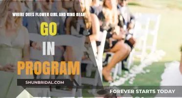 Flower Girl and Ring Bearer Placement in Wedding Programs