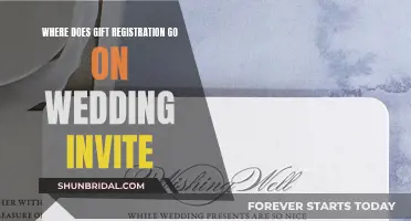 Etiquette Guide: Gift Registry Placement on Wedding Invites