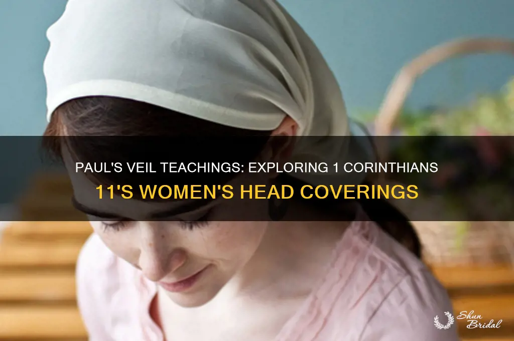 where does the apostle paul talk about women wearing veils