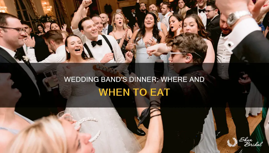 where does the band eat at a wedding reception
