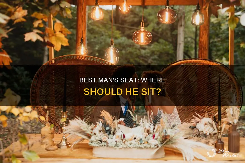 where does the best man sit at a wedding reception