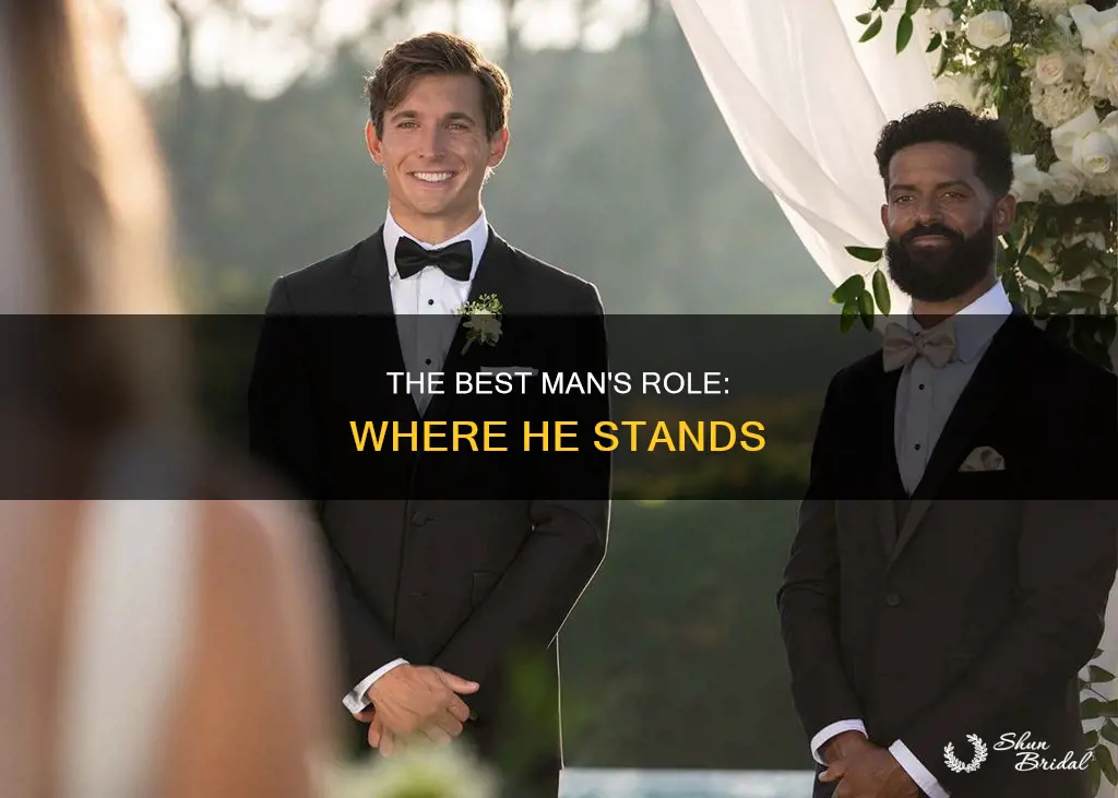 where does the best man stand