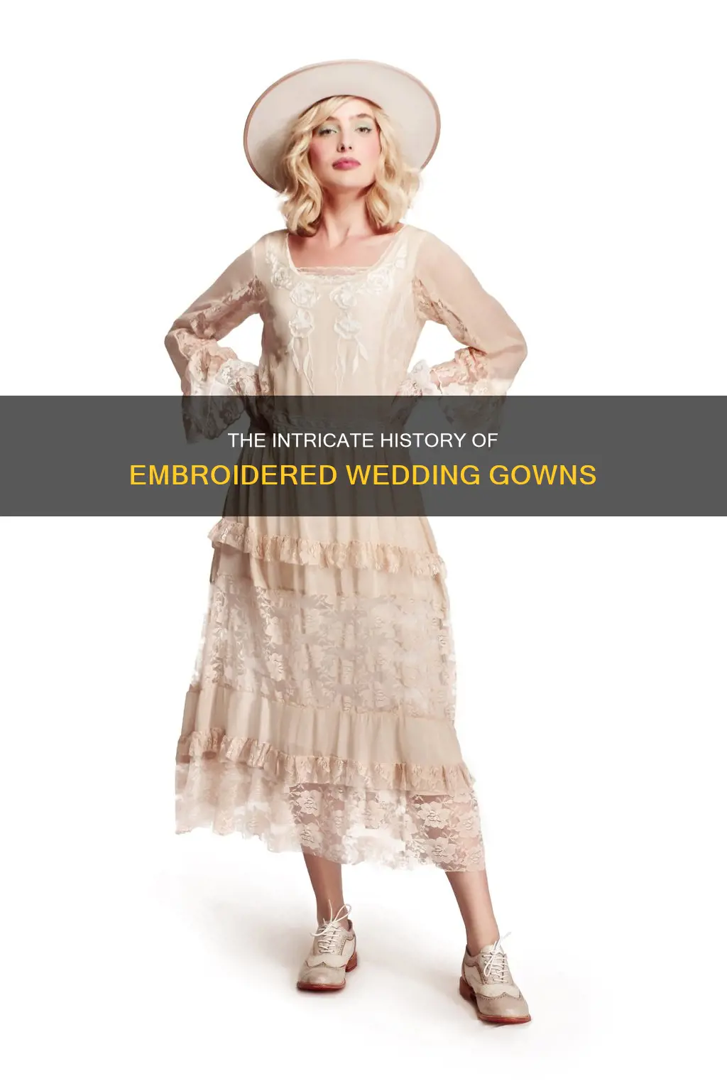 where does the embroidered wedding dress tradition come from
