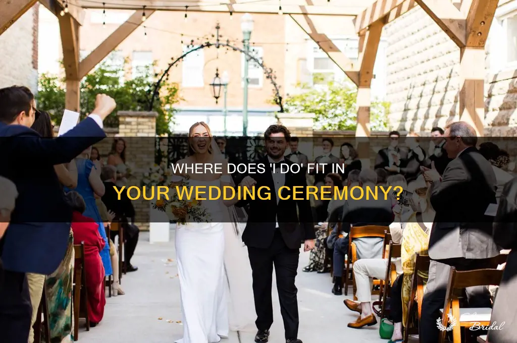 where does the I do go in a wedding ceremony