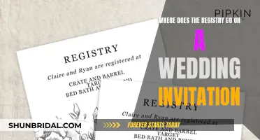 Wedding Invitation Etiquette: Registry Placement