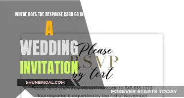 Response Card Placement in Wedding Invites