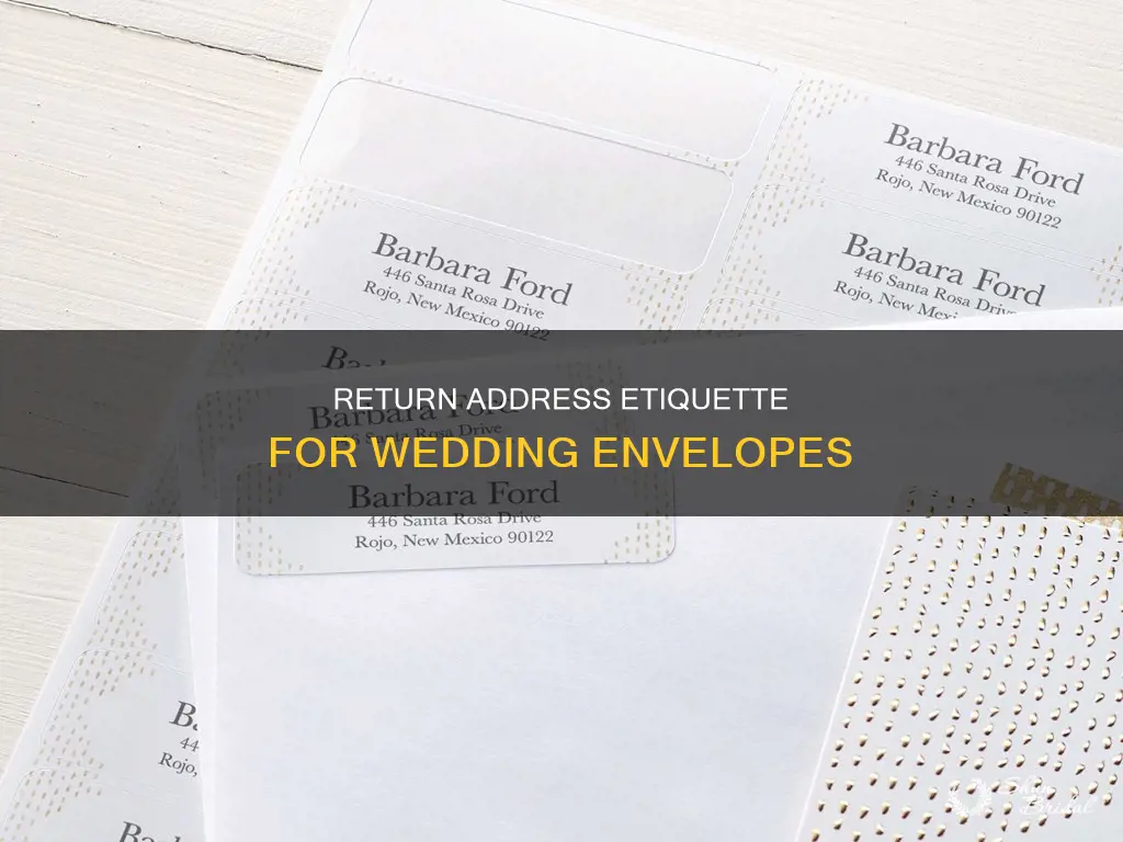 where does the return address go on a wedding envelope