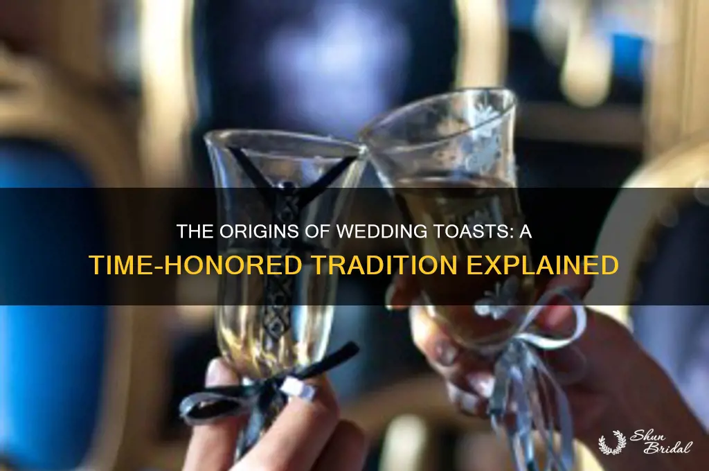 where does the toast tradition come durning wedding ceremony