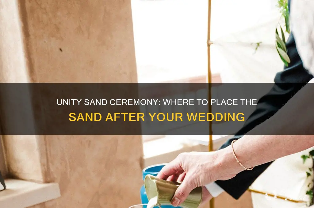 where does the unity sand go in the wedding