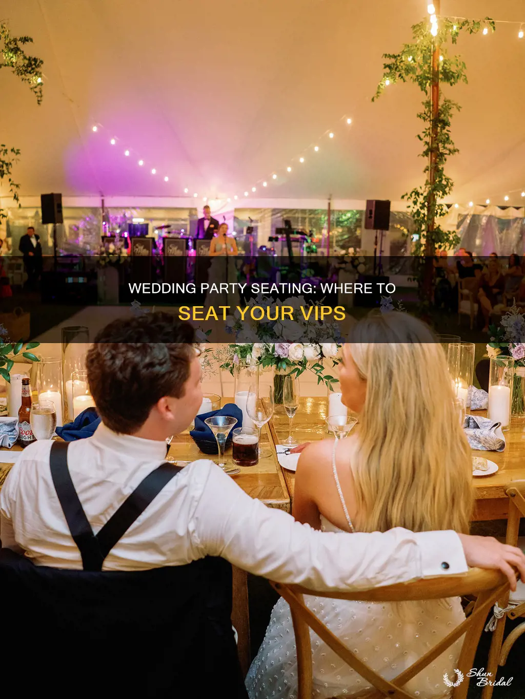 where does the wedding party sit at the reception