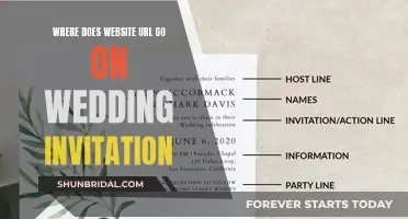 Wedding Invitation Etiquette: Website URL Placement