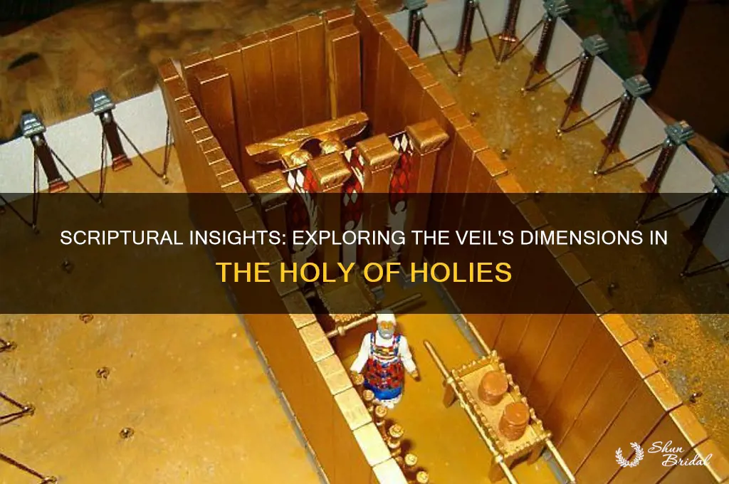 where in scripture dimensions of the veil holy of holies
