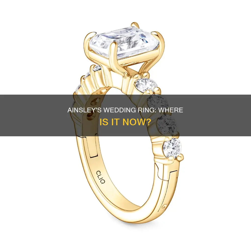 where is ainsley wedding ring