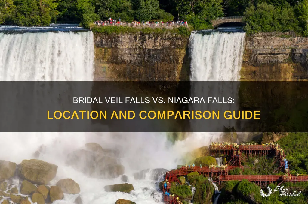 where is bridal veil falls compared to niagara falls