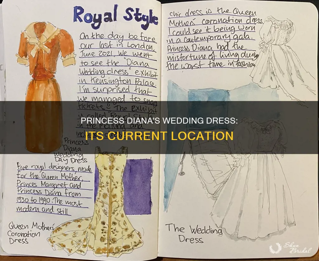 where is diana princess of wales wedding dress